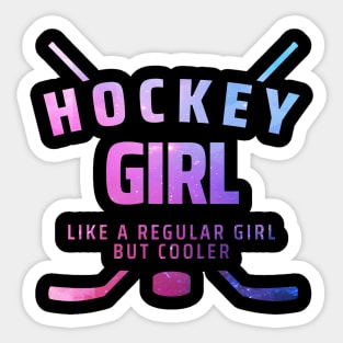 hockey girl Sticker